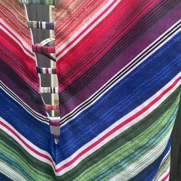 Becca one piece southwestern stripped bathing suite - Picture 9 of 9